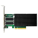 ORIENT XWT-MCX4PE8 25G 2SFP28, Сетевая карта PCI-Ex8 v3.0 2xSFP28 25Gbps RDMA Server NIC, Mellanox ConnectX-4 chipset, 25/10/1 Гбит/с 2 планки креплен