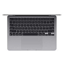 Apple MacBook Air 13 2024 [MXCR3LL/A] (КЛАВ.РУС.ГРАВ.) Space Gray 13.6" Liquid Retina {(2560x1600) M3 8C CPU 10C GPU/16Gb/512Gb SSD/без переходника на