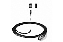 Микрофон [502167] Sennheiser [MKE 1-4] петличный микрофон для Bodypack-передатчиков серии 2000/3000/5000, круг, чёрный, разъём 3-pin LEMO