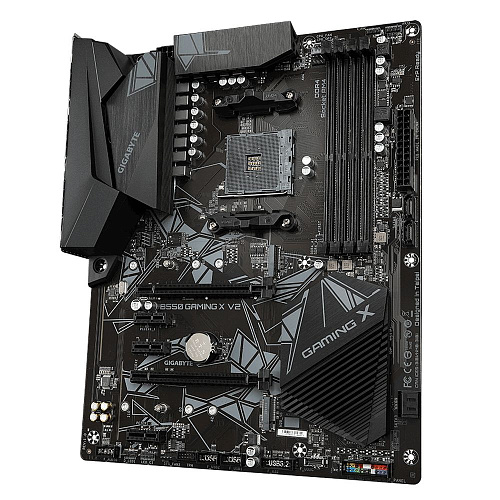 Материнская плата Gigabyte B550 GAMING X V2, Socket AM4, AMD B550, 4xDDR4-3200, DVI-D+HDMI, 2xPCI-Ex16, 3xPCI-Ex1, 4xSATA3(RAID 0/1/10), 2xM.2, 8 Ch A