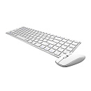 Клавиатура + мышь Rapoo 9300M клав:белый мышь:белый USB беспроводная Bluetooth/Радио Multimedia [18479]