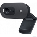 960-001372/960-001373 Logitech WebCam C505e { USB 2.0, HD, 1280*720, 2Mpix foto, Mic, Black} (960-001373)