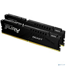Память оперативная/ Kingston 64GB 5600MT/s DDR5 CL40 DIMM (Kit of 2) FURY Beast Black