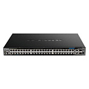 Коммутатор D-Link SMB D-Link DGS-1520-52MP/A1A Управляемый L3 стекируемый с 44 портами 10/100/1000Base-T, 4 портами 100/1000/2.5GBase-T, 2 портами 10GBase-T и 2