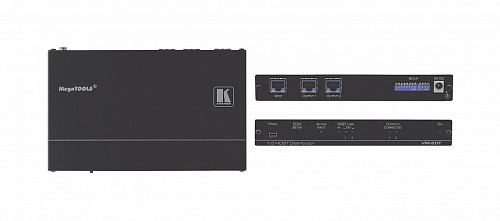 Усилитель-распределитель Kramer Electronics [VM-2DT] 1:2 HDBaseT; поддержка 4К