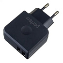 PERFEO Сетевое зарядное устройство с двумя разъемами USB, 3.4А, черный (I4623)