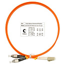 Cabeus FOP-62-LC-FC-1m Шнур оптический duplex LC-FC 62,5/125 mm 1м LSZH