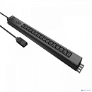 NTSS Блок распр.питания NTSS, Basic, 1ф16А, 3.7кВт, 1 гидр.авт., (12)С13, сталь, 3м каб., вил. IEC 60320 C20 NTSS-PDU-KB2112-3C20