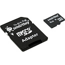 Micro SecureDigital 8Gb Smart buy SB8GBSDCL10-01 {Micro SDHC Class 10, SD adapter}