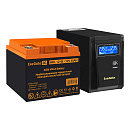 Комплект ИБП EX295986RUS + батарея 45Aч EX285666RUS 1шт (инвертор, синус, для котла) ExeGate SineTower SZ-600.LCD.AVR.1SH <600VA/360W, чистый синусоид