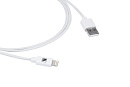 Кабель Kramer Electronics C-UA/LTN/WH-3 USB для синхронизации и зарядки устройств Apple, цвет белый, 0,9 м