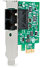 Allied Telesis 100Mbps Fast Ethernet PCI-Express Fiber Adapter Card; SC connector, includes both standard and low profile brackets, Single pack