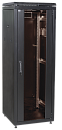 ITK Шкаф сетевой 19" LINEA N 33U 600х1000 мм стеклянная передняя дверь черный