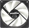 Кулер для корпуса ПК/ Gamemax GMX-WFBK-WT, 12CM black fan, white blade, 3pin+4Pin connector