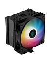 Кулер для процессора DEEPCOOL AG500 BK ARGB LGA1700/1200/115X/AM5/AM4 (12шт/кор, TDP 240W, PWM, ARGB Fan 120mm, 5 тепл. трубок) RET