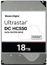 Жесткий диск WD SATA-III 18Tb 0F38467 WUH721818ALE6L4 Server Ultrastar DC HC550 (7200rpm) 512Mb 3.5"