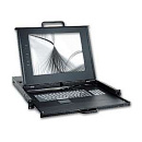 Консоль для стойки 19" KDR-11908-DVI-220VAC-RU, высота 1U, 19" LCD Console with 8 Ports DVI KVM Switch, 220VAC