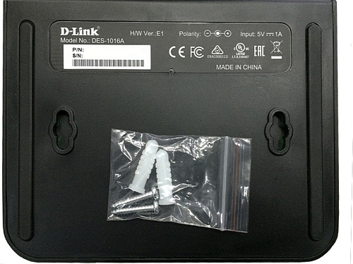 Коммутатор D-LINK Коммутатор/ DES-1016A Unmanaged Switch 16x100Base-TX, plastic case