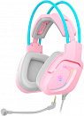 Наушники с микрофоном A4Tech Bloody G575 розовый/голубой 2м мониторные USB оголовье (G575 /SKY PINK/ USB)