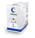 кабель Cabeus FTP-4P-Cat.5e-SOLID-GY Кабель витая пара экранированная FTP (F/UTP), категория 5e, 4 пары (24 AWG), одножильный, экран - фольга (305 м),
