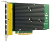 Адаптер SILICOM 1Gb PE2G6I35-R Six Port Copper Gigabit Ethernet PCI Express Server Adapter X8, PCI Express Gen2, Based on Intel i350, standard height, short