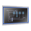 Безвентиляторный промышленный панельный компьютер Nodka TPC6000-A2153-T-C2-J6412-8G. Дисплей 21.5" с резистивным сенсорным экраном. Пылевлагозащита по