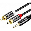 Telecom <TAV7183M-1.5M> Кабель соединит 3.5 Jack (M) - 2xRCA (M), 1.5м PRO [7958820049682]