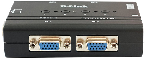 D-Link 4-port KVM Switch, VGA+PS/2 ports