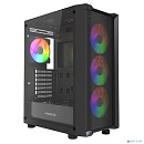 Powercase Mistral EA19, Tempered Glass, 4x 120mm ARGB PWM Fan, чёрный, ATX (CMAEA19-A4)