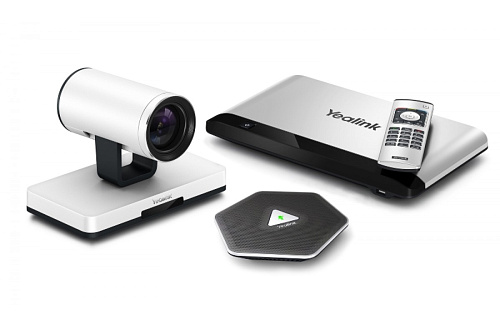 Система видеоконференцсвязи Yealink VC120 в комплекте с 12-кратной HD камерой, конференц-телефоном VCP41 и двумя микрофонами CPE80 + сервисный контрак