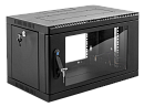 Шкаф коммутационный ЦМО (ШРН-9.650-9005) настенный 9U 600x658мм пер.дв.стекл 200кг черный 600мм 22кг 180град. 479мм IP20 металл