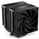 DEEPCOOL AK620 ZERO DARK LGA20XX/1700/1200/115X/AM5/AM4 (8шт/кор, TDP 260W, PWM, DUAL Fan 120mm, 6 тепл. трубок, черный) RET