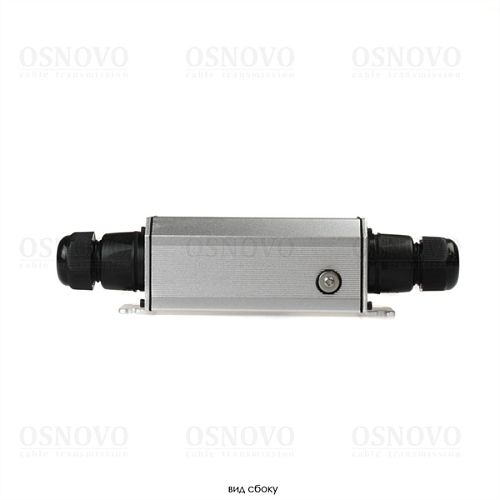 Уличный удлинитель Ethernet+PoE OSNOVO E-PoE/2W Уличный PoE удлинитель 10M/100M Fast Ethernet до 500м (до 22W) со встроенной грозозащитой 6kV. Увеличе