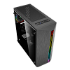 Компьютерный корпус, без блока питания ATX/ Gamemax Shine G517 ATX case, black, w/o PSU,w/1xUSB3.0+2xUSB2.0, HD-Audio , w/1x12mm FR1x12cm Ring ARGB