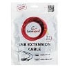 Cablexpert UAE016-BLACK Кабель удлинит. USB 2.0 активный AM/AF, 4.8м, черный, пакет
