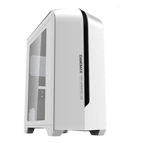 Компьютерный корпус, без блока питания mATX/ Gamemax Centauri WB H601 mATX case, white, w/o PSU, w/1xUSB3.0+1xUSB2.0+HD-Audio, w/1x12mm FRGB fan