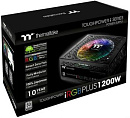 Блок питания Thermaltake ATX 1200W Toughpower iRGB Plus (DIGITAL) 80+ platinum 24pin APFC 140mm fan color LED 12xSATA Cab Manag RTL