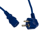 Сетевой кабель Hyperline PWC-IEC13-SHM-5.0-RD питания компьютера (Schuko+C13) (3x1.0), 10A, угловая вилка, 5м, цвет красный (ПВС-АП-3*1,0-250-S22C13-