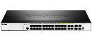 Коммутатор D-Link PROJ Управляемый L2 стекируемый коммутатор, 20x1000Base-X SFP, 4x10GBase-X SFP+, 4xCombo 1000Base-T/SFP, защита от статического элек