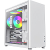 Компьютерный корпус, без блока питания ATX/ Gamemax Spark Pro Full White ATX case, white, w/o PSU, w/1xUSB3.0+1xType-C, 1xCombo Audio