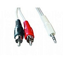 Кабель аудио Gembird, джек3.5 / 2xRCA, 15м [CCA-458-15M]