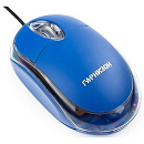 Гарнизон Мышь GM-100B, USB, чип- Х, синий, 1000 DPI, 2кн.+колесо-кнопка
