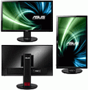 ASUS 24" VG248QE LED, 1920x1080, Nvidia 3D Vision 2, ProGaming, 1ms, 350cd/m2, 170°/160°, 80Mln:1, 144Hz, DVI, HDMI, DisplayPort, колонки, HAS, Swivel