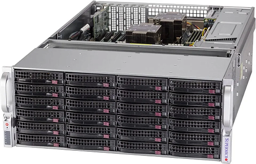 Сервер SUPERMICRO SuperStorage 4U Server 640P-E1CR36H noCPU(2)3rd Gen Xeon Scalable/TDP 120-270W/no DIMM(16)/ 3908Lcontroller HDD(36)LFF+2SFF/ 2x10Gbe/ 4xLP/