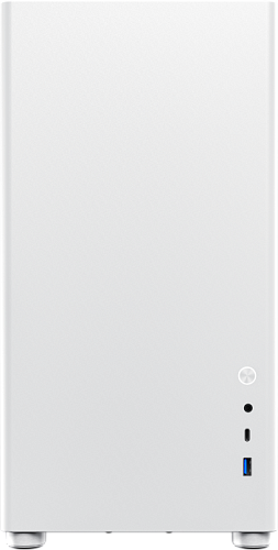 Компьютерный корпус mATX/ Gamemax Spark Full White mATX case, white, PSU, w/1xUSB3.0+1xType-C, 1xCombo Audio