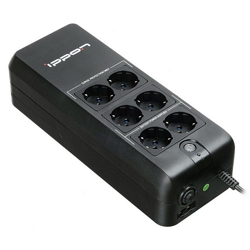 Источник бесперебойного питания Ippon Back Verso 600 Standby 300W/600VA 751617 {6} (700011)