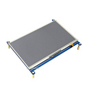 Модуль дисплея ACD18-RA418 Waveshare 7" резистивный сенсорный дисплей без корпуса, 1024*600 IPS матрица, вход HDMI, питание по USB, для Raspberry Pi