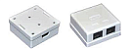 ITK Настенная инф. розетка RJ45, кат.5Е UTP, 1-порт