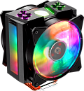 Кулер для процессора/ Cooler Master MasterAir MA410M (150W, 4-pin, 165.1mm, tower, Al/Cu, ARGB, fans: 2x120mm/53.38CFM/31dBA/1800rpm, 1200/115X/2066