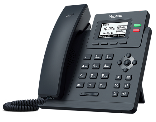 телефон yealink sip-t31w, 2 аккаунта, дисплей 2.3", wi-fi, poe, бп в комплекте, шт